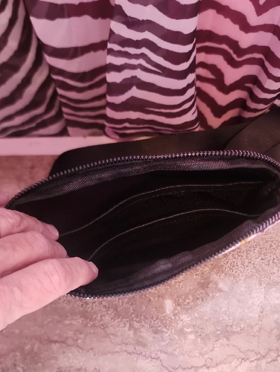 Medical Doodles Print Waist Bag - White with Red & Blue Accents - Picture 2 of 2